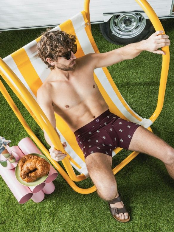 Boxer Brief - Burgundy Percolator
