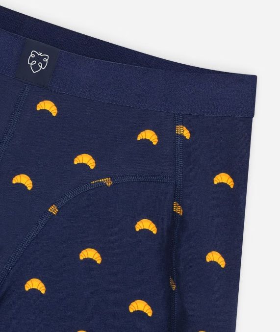 Boxer Brief - Navy Croissant