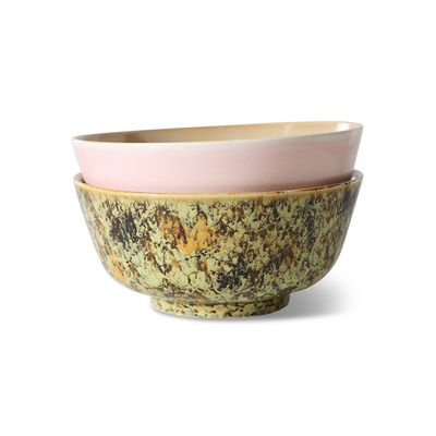 70&#39;s ceramics: ramen bowl ascend (set of 2)
