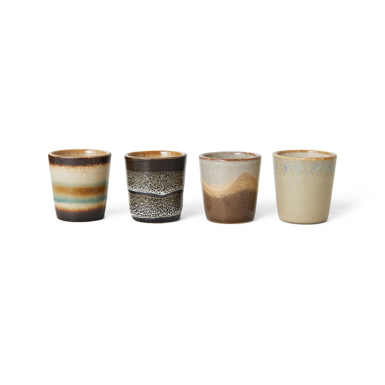 70&#39;s ceramics: Egg cups granite (set of 4)