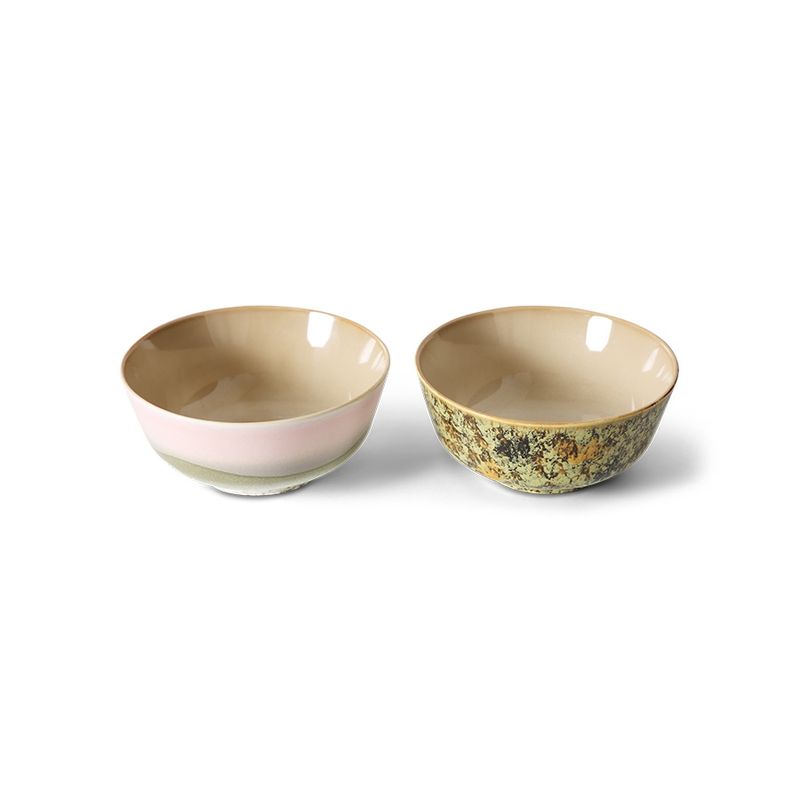 70's ceramics: ramen bowl ascend (set of 2)