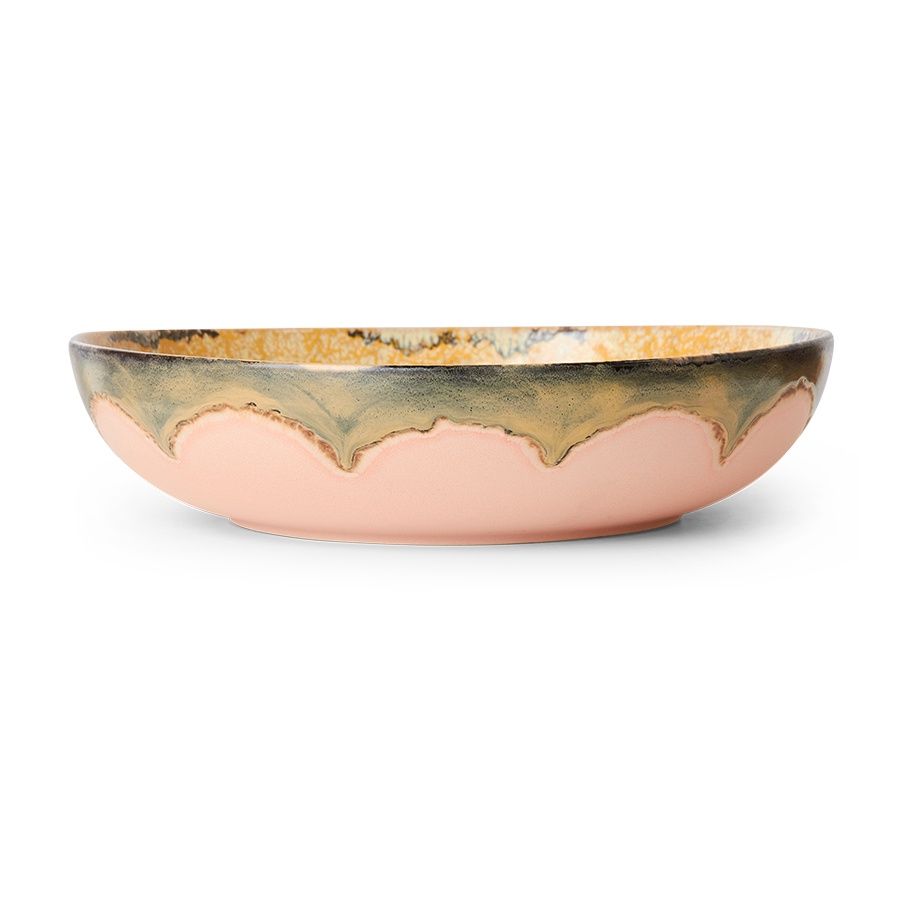 70&#39;s ceramics: Salad bowl sunflower
