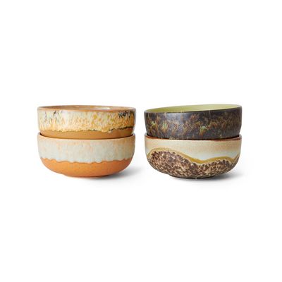 70&#39;s ceramics: Tapas bowls set Drift