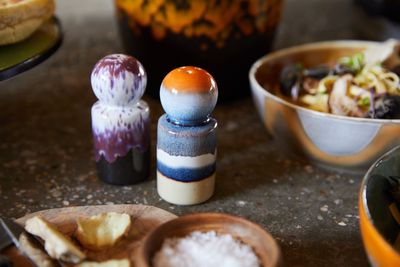 70s ceramics: pepper &amp; salt jar stargaze