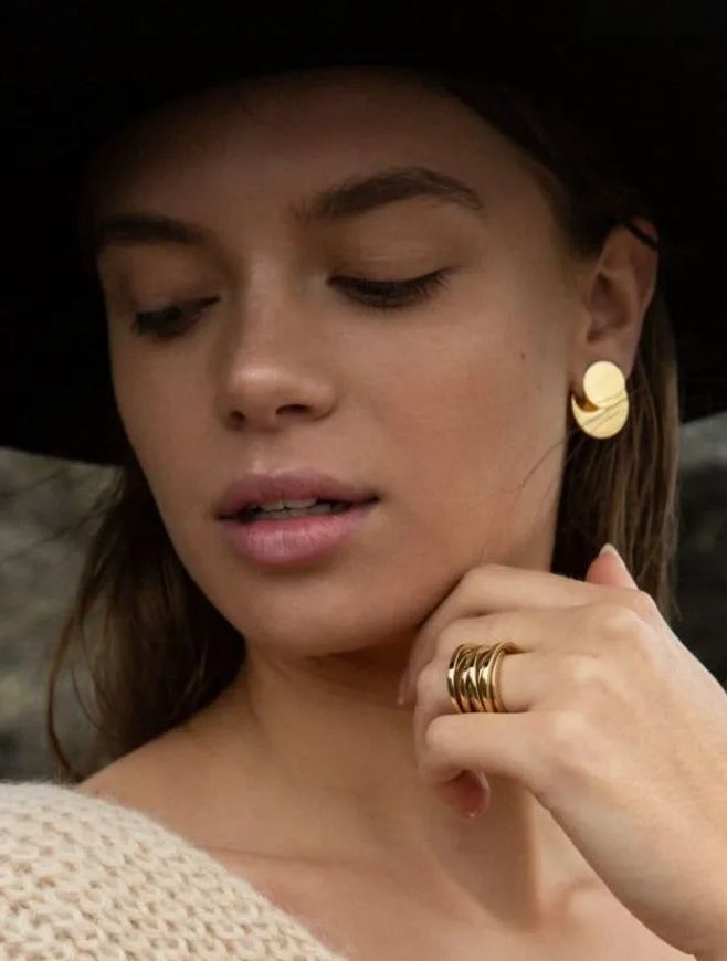 Coil Ring gold Plated