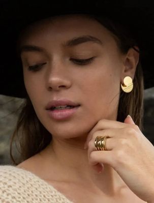 Coil Ring gold Plated