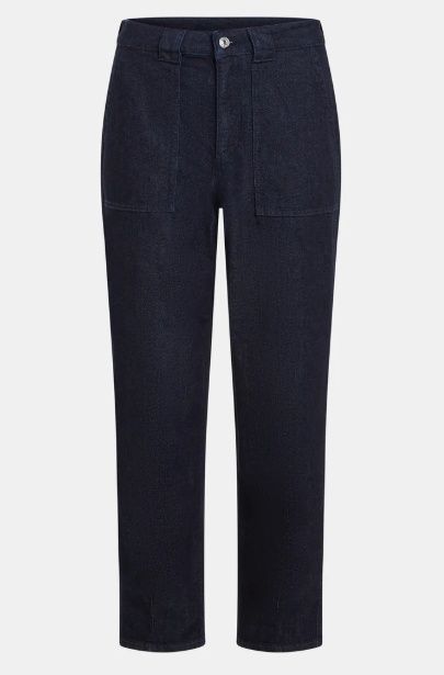3 kwart broek jeans AW25, Color: Dark blue, Size: 36