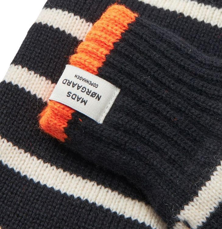 Work Wool Milo Mitten, Color: Black/Vanilla ice, Size: XS/S