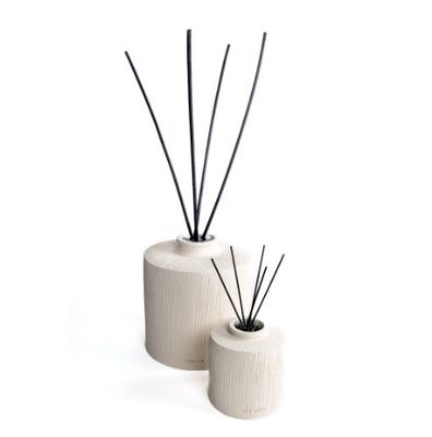 Diffuser Ceramique Striee White - Fleur d'Oranger