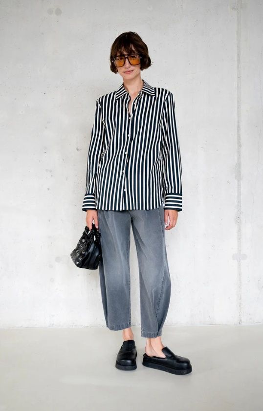 Blouse met streepjes AW25 LTD