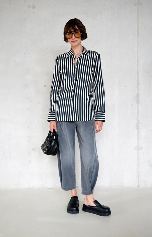 Blouse met streepjes AW25 LTD