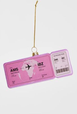 Boardingpass Amsterdam - Ibiza - ornament