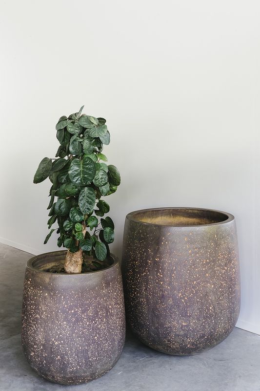 Pot D38 Casual zw.bruin S H 30 cm