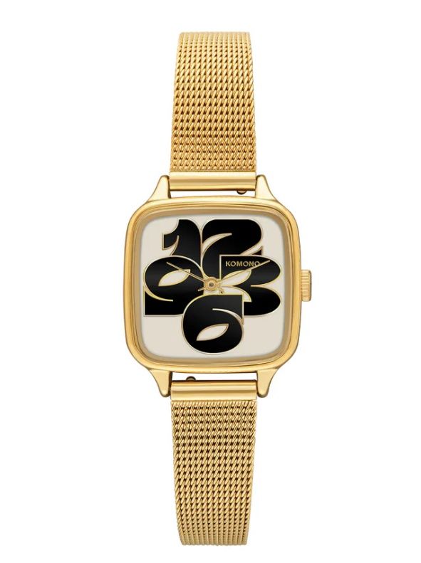 KOMONO Horloge Kate Royale Cameo, Color: Gold - Noir