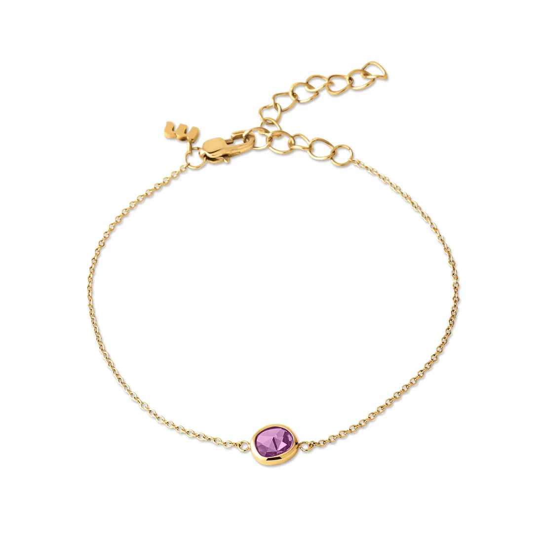 FR Scarlett CZ, Color: Gold - Fuchsia