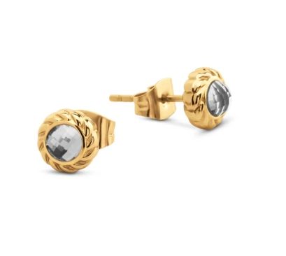 FR Gaya oorbellen, Color: Gold - Crystal