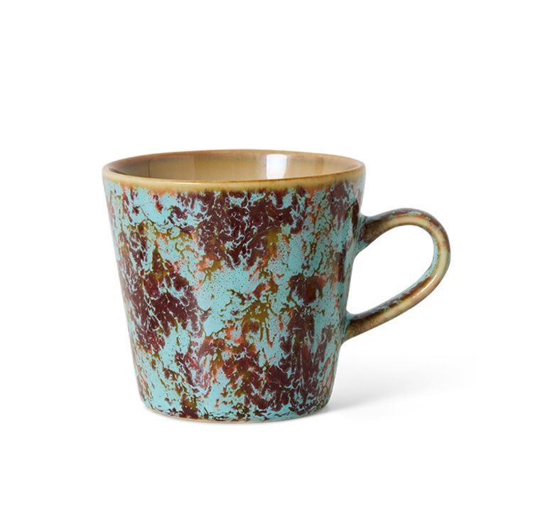 70's ceramics: americano mug, patina