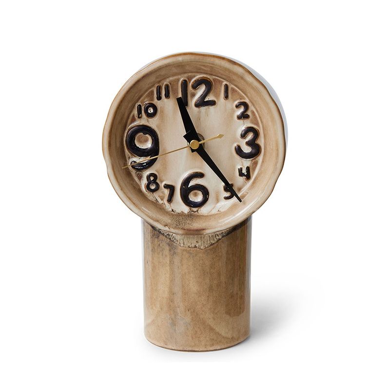 Retro ceramics clock cream