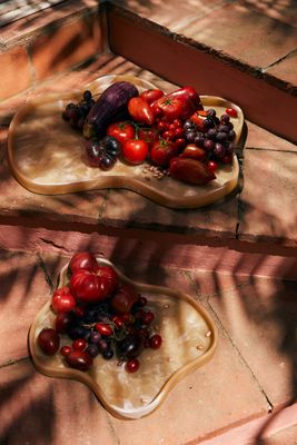 Patio large tray cream