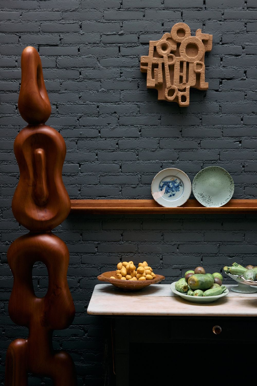 70's ceramics: side plates, fleck (set of 2)