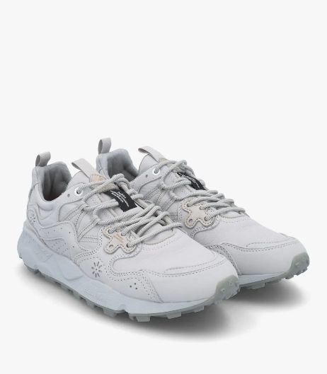 FW26  YAMANO  3 Uni Light Grey Soft Nubuck Trainers