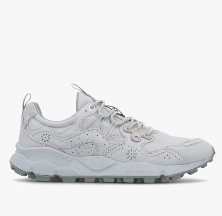 FW26  YAMANO  3 Uni Light Grey Soft Nubuck Trainers