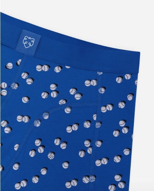 Boxer Brief Blue Baseballs