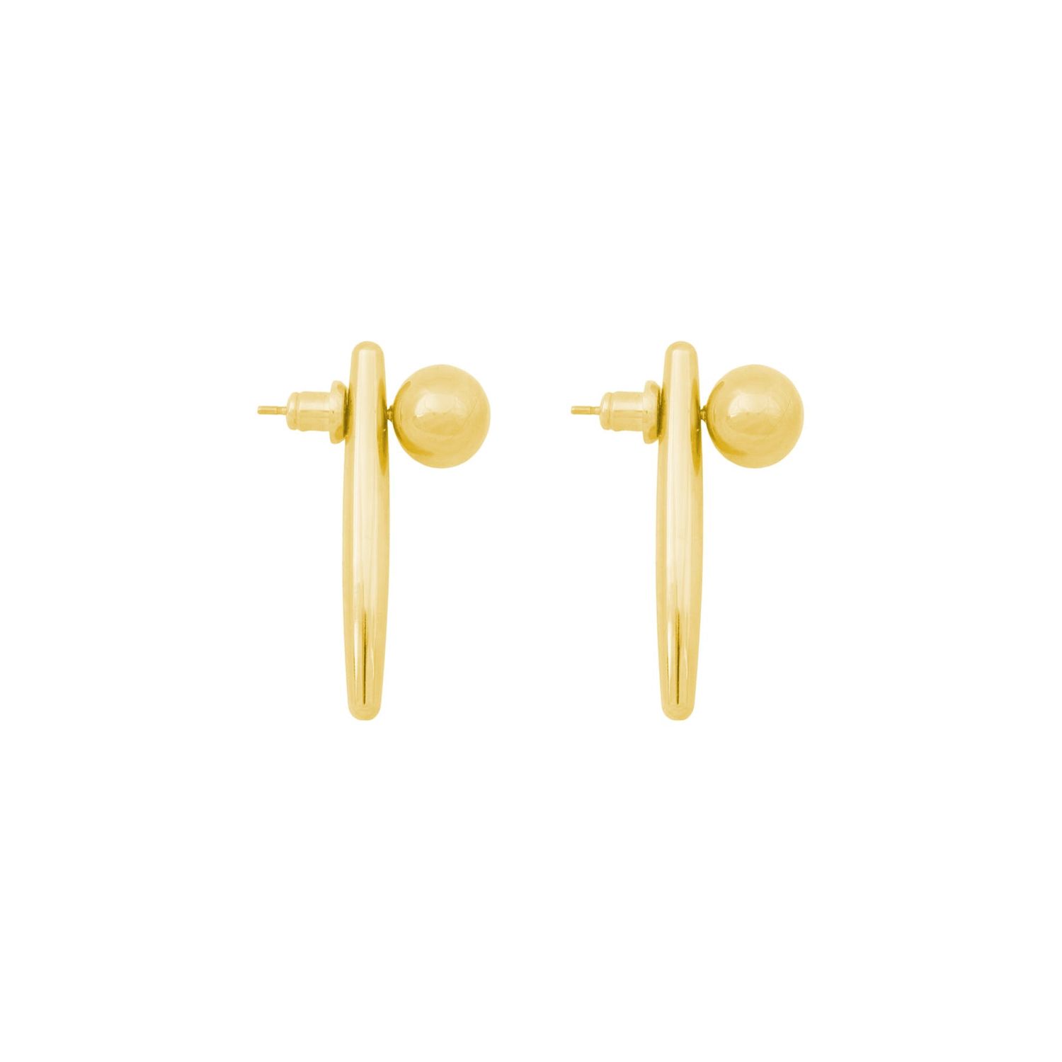 Conflicting earrings, Color: gold
