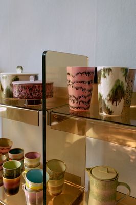 70's ceramics:tea mug, bubble