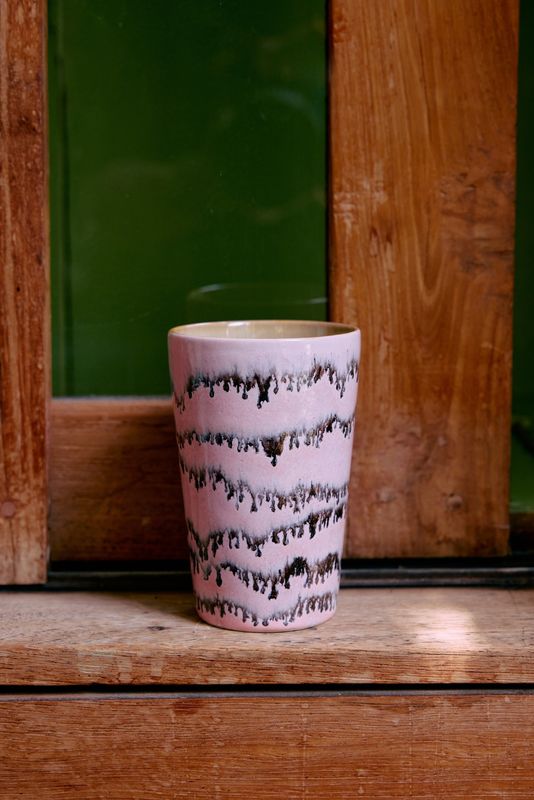 70's ceramics:tea mug, bubble