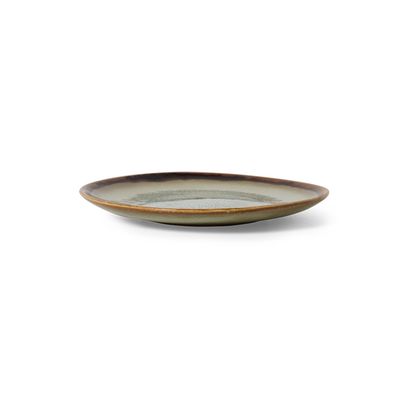 70's ceramics: dessert plate, contrast (set of 2)