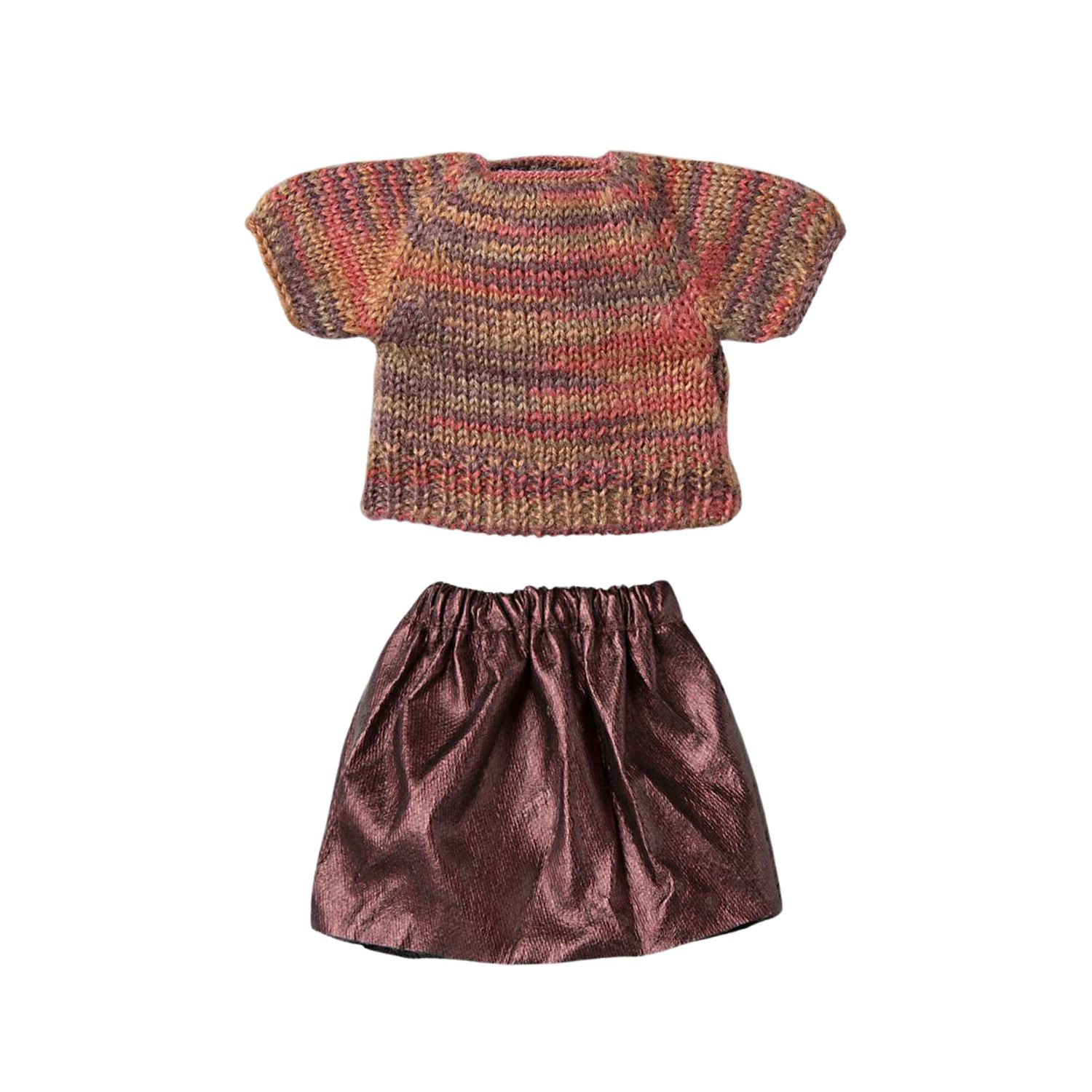 Rokje en gebreid blousje - mama muis
