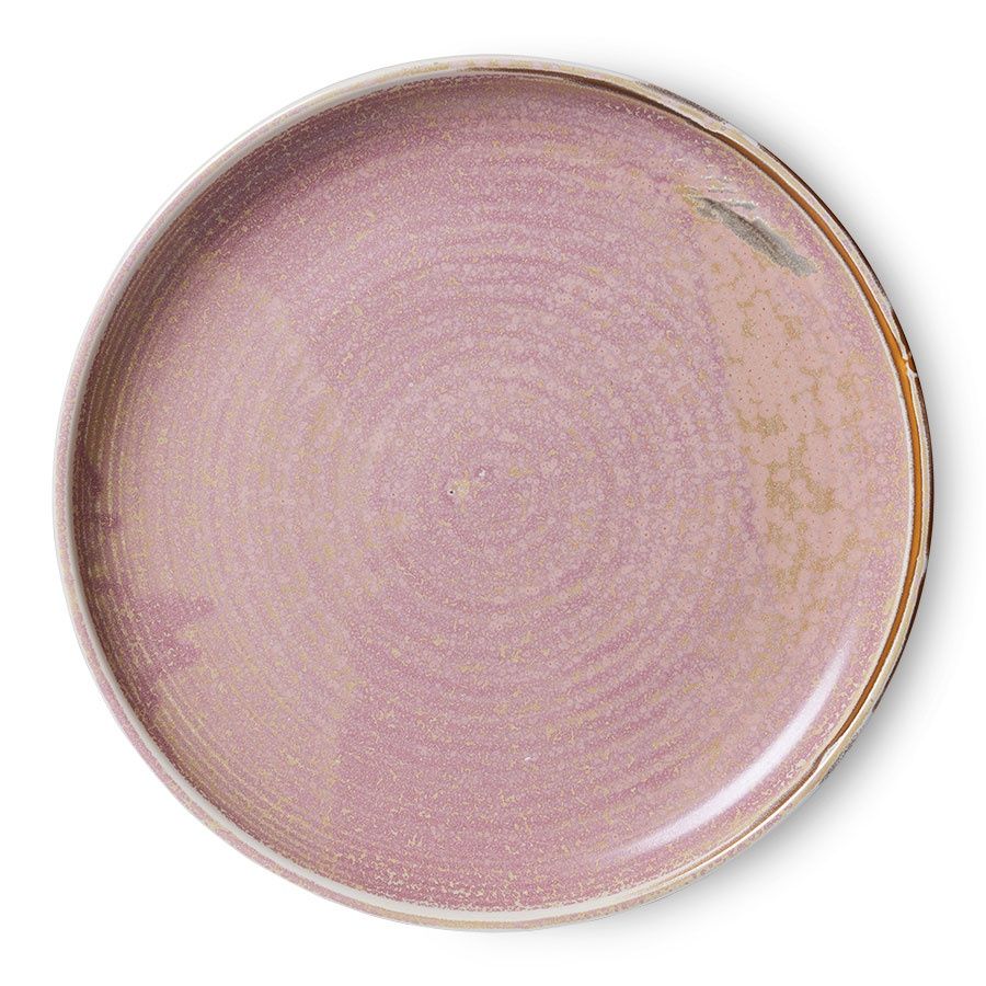 Chef ceramics: dinner plate, rustic pink