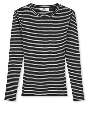 2x2 Cotton Stripe Tuba Tee LS