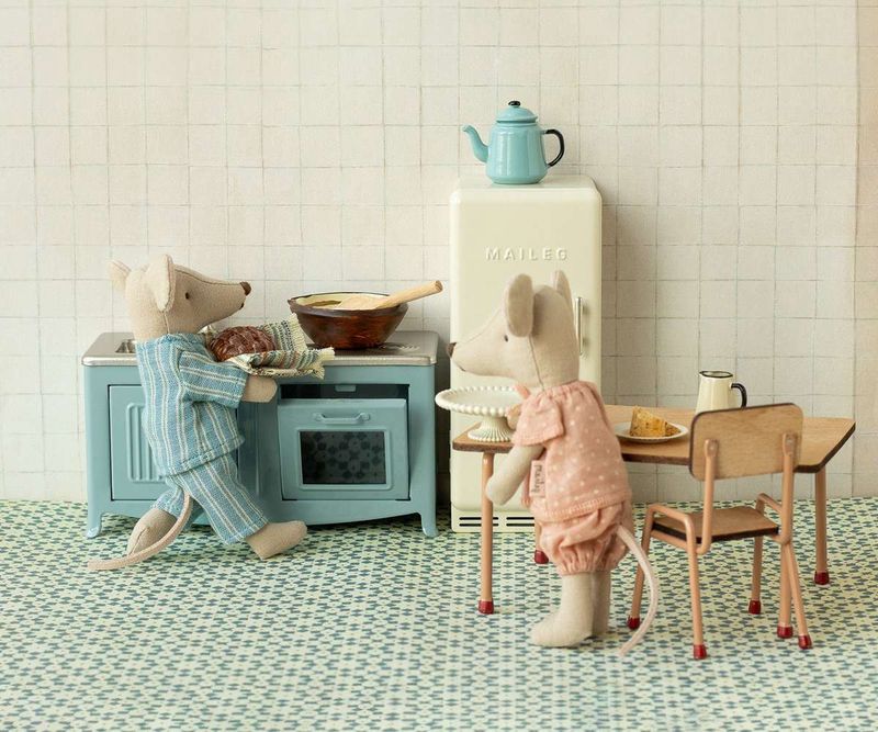 Keuken, muis - blauw