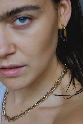 Duo linked necklace