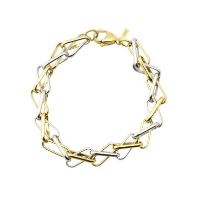 Duo linked bracelet 19 cm