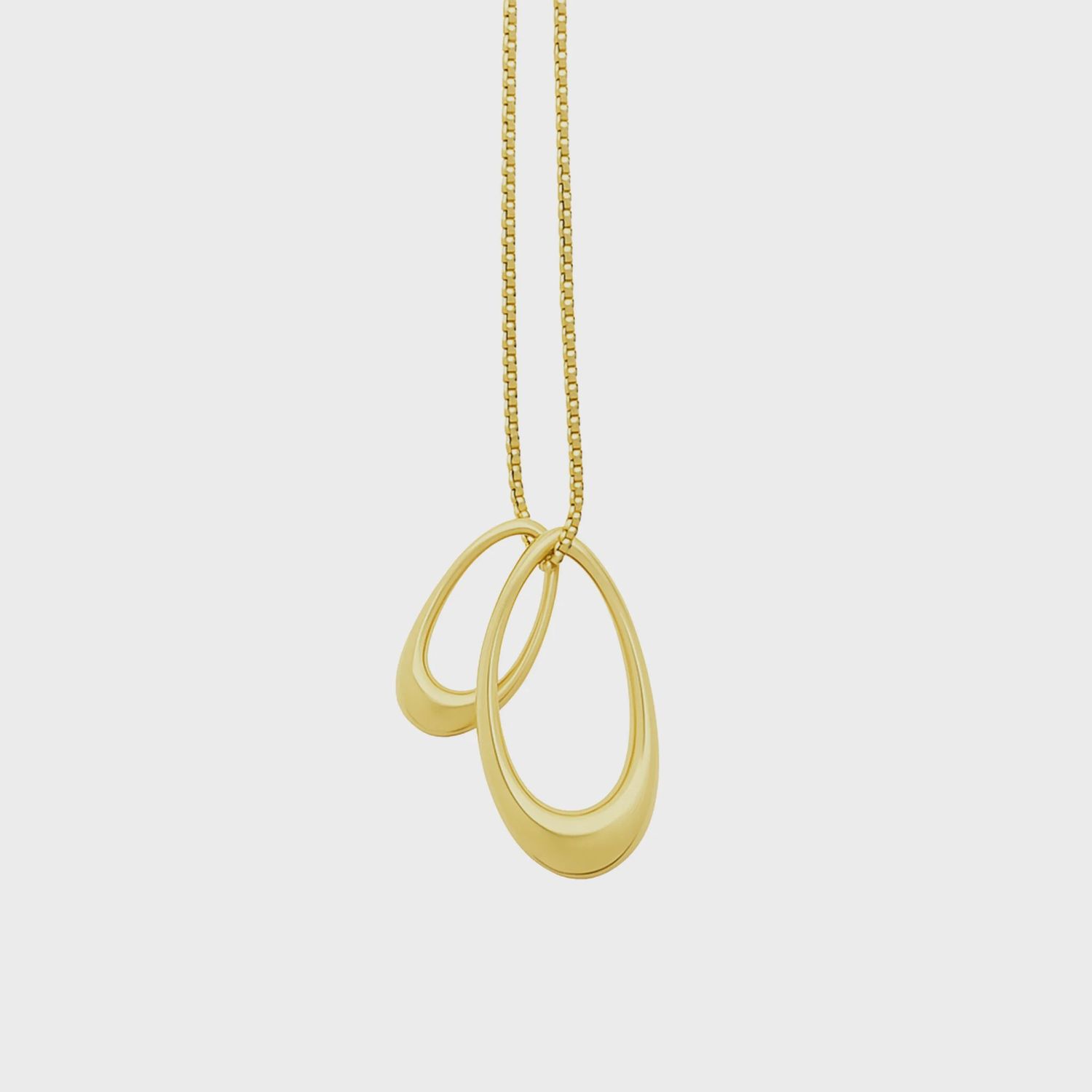 Loop necklace, Color: Gold