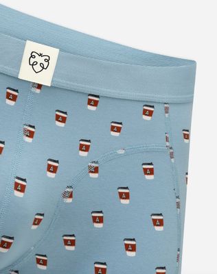 Giftbox Boxer Brief - Blue Take Away Coffee