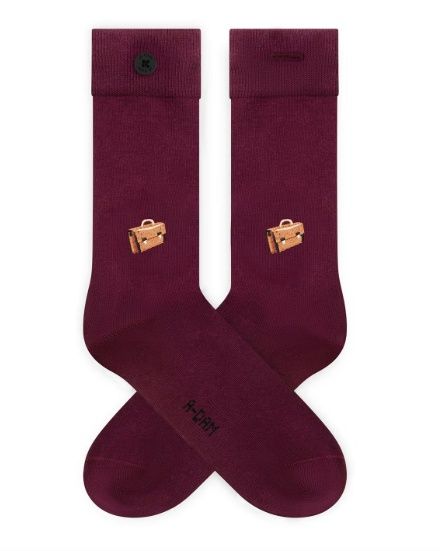 Sokken Casual Burgundy School Bag