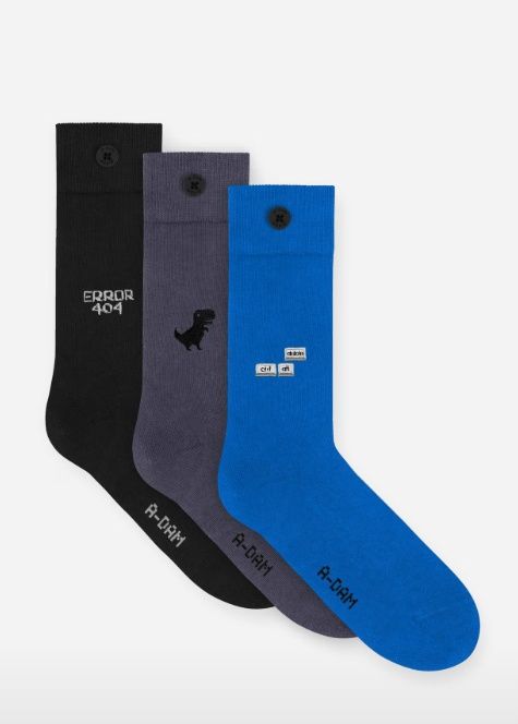 Sokken Casual Blue CTRL ALT DEL