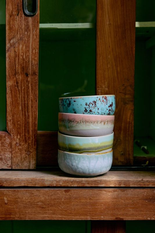 70's ceramics: dessert bowls (set of 4)