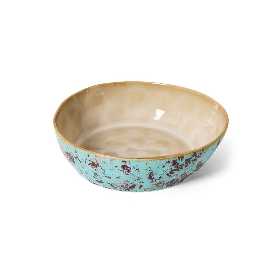 70's ceramics: pasta bowls (set of 2), Color: patina