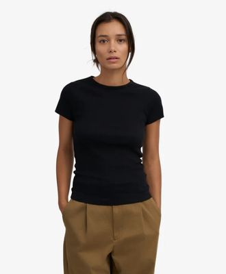 Organic Rib SS T-Shirt korte mouwen