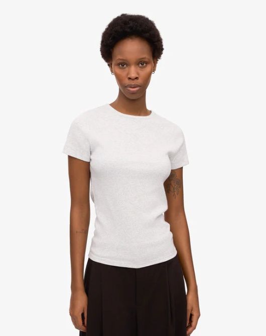 Organic Rib SS T-Shirt korte mouwen