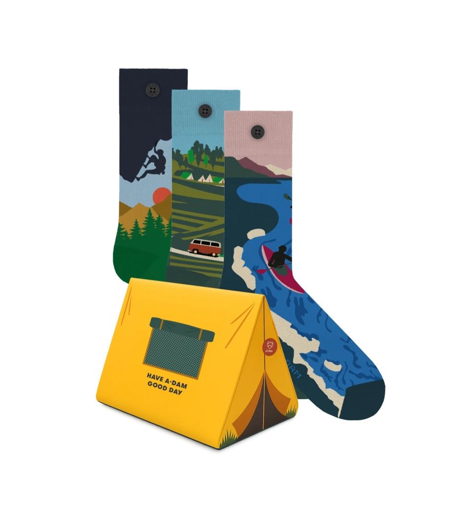 Giftbox Sokken Camp Trip