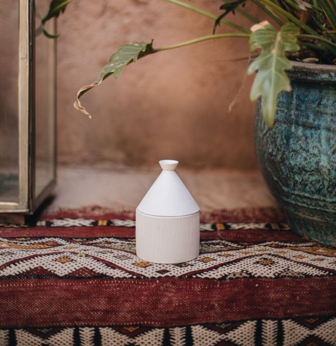 Bougie Tajine Blanche - Gingembre