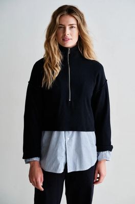 FW26 - Trui zacht kort met rits
