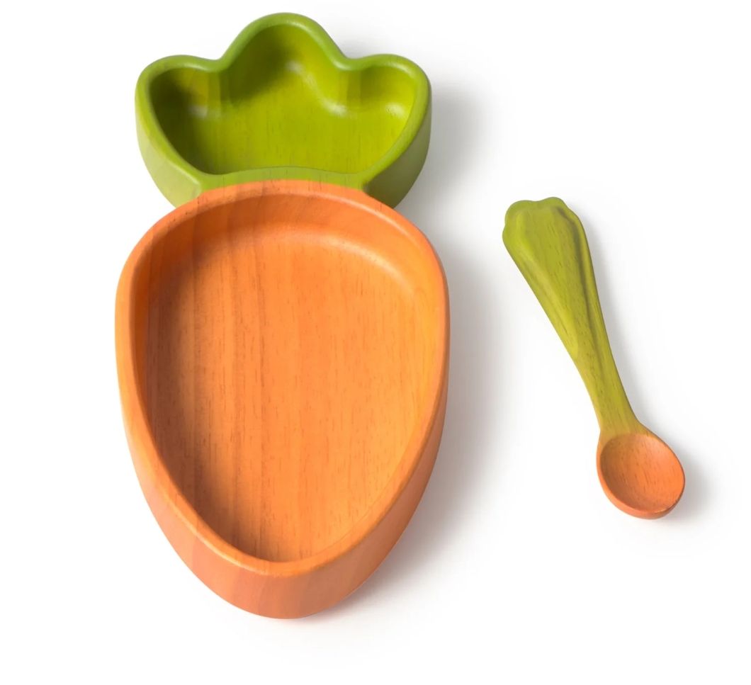 Eetset Bord en lepel, Color: Carrot