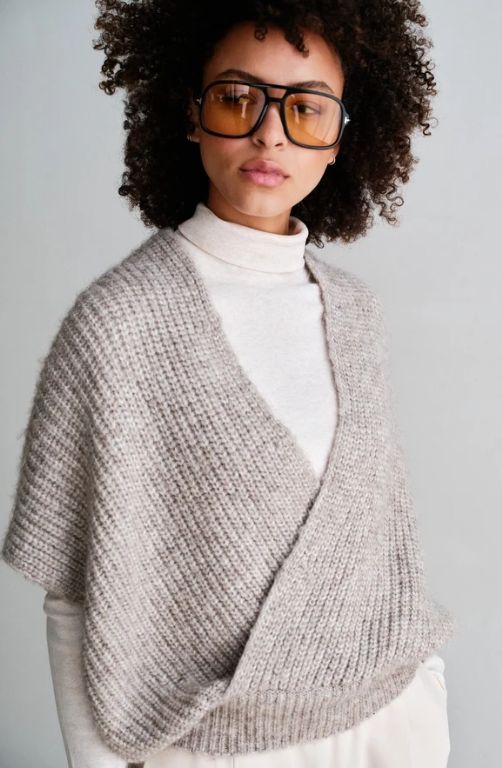 FW26 Chunky knit wraptrui